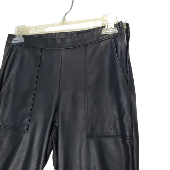 BlankNYC The Bond Black Vegan Leather / Faux Leather Skinny Pants Size 25 - Picture 2 of 15